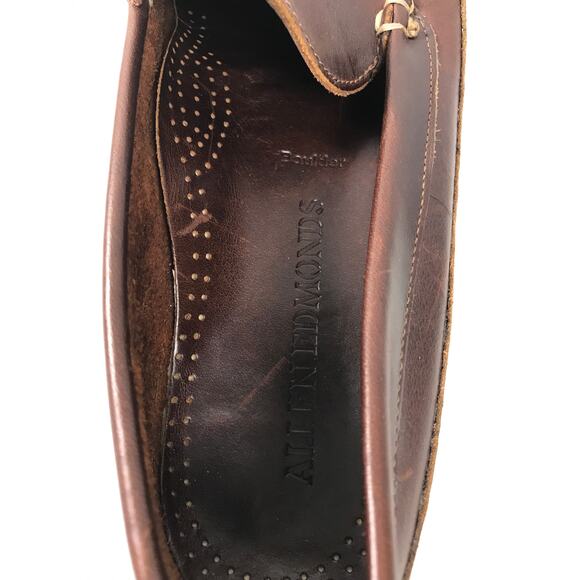Allen Edmonds Men’s 10D Boulder Venetian Driving Moccasin Loafers Brown - Picture 9 of 11